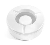 Chio 9002001 Posacenere in Melammina Antivento, 12.5 cm, Bianco, 12x12x5 cm