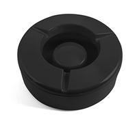 Chio 9002030 Posacenere in Melammina Antivento, 12.5 cm, Nero, 12x12x5 cm