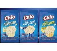Chio Popcorn al Microonde, Set di 3 Gusti, Sale, Formaggio, Burro, 240 g