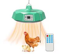 Chioccia Artificiale per Pulcini, Lampade Riscaldanti per Animali con Telecomandate, Chick Brooder Heating Plate Regolabile in Altezza per Polli, Anatre, Pollame, Temperatura da 27 a 36 °C