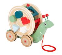 Small Foot 11734 Pull-Along Wooden Snail Toy for Children from 12 Months