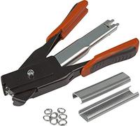 Windhager Pinza per Anelli di Filo a C, Pinza per Recinzione, Pinza per Il Collegamento di Fili e trecce per recinzioni, incl. 50 Clip ad Anello, 2,5 x 9 x 18,5 cm, 06215, Naturale