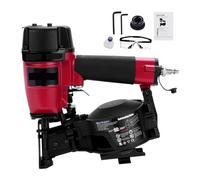 Chiodatrice for tetti Pistola sparachiodi for tetti da 15 gradi Chiodi a spirale da 3/4 pollici a 1-3/4 pollici Chiodatrice a spirale con capacità di carico di 120 pezzi in rosso Per molti media