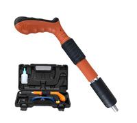 Chiodatrice, Mini Pneumatic Brad Nailer Adjustable Integrated Air Nailer Low Noise Wall Fastening Rivet Tool With Nails For Household Automatic(Gun with box)