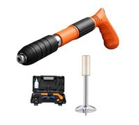 Chiodatrice, Mini Pneumatic Brad Nailer Adjustable Integrated Air Nailer Low Noise Wall Fastening Rivet Tool With Nails For Household Automatic(Nail Gun 100Pcs Nail)