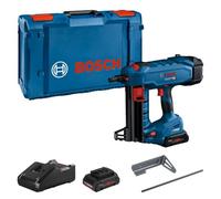 Bosch Professional BITURBO Chiodatrice calcestr. batt. GNB 18V-38 (dia. ch. 2,7-3,0 mm, lun. max. chiodi 38 mm, inc. 2 batt. ProCORE 4.0Ah, caricab. GAL 18V-40, 1 perno espul., 1 gan. ser., XL-BOXX)