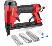 Chiodatrice pneumatica WORKPRO con 1500 graffette, sicurezza, efficienza