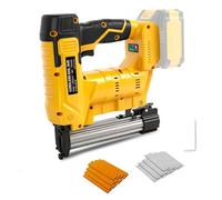 Chiodatrice senza fili da 18 GA per Dewalt 18 V batteria (senza batteria), 2 in 1 senza spazzole, pistola per unghie, pinzatrice, chiodatrice con 1000 chiodi e 1000 punti metallici, per progetti fai