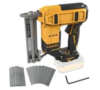 Chiodatrice senza fili per Dewalt 20 V max batteria, 18 GA a batteria, pinzatrice elettrica 2 in 1 con 1000 chiodi e 1000 punti metallici per la lavorazione del legno (solo strumento)