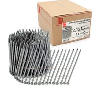 Chiodi a bobina 2,1 x 35 mm 14400 pz. Filo ad anello vuoto 16° bobina non zin...