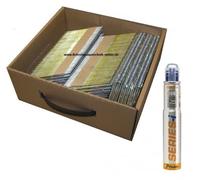 Chiodi a strisce a 34°, 2,8 x 63 mm, anello antiruggine A2, 1 gas adatto per Paslode IM90Ci IM90Xi IM100Ci IM100Xi