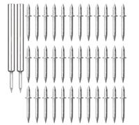 Chiodi a testa doppia, 200 pezzi senza cuciture con filo a doppia testa per battiscopa senza tracce, viti per battiscopa con 2 utensili per manicotti specifici per chiodo