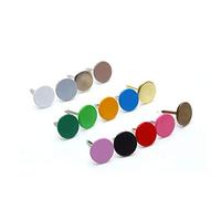 Chiodi a testa piatta, chiodi a testa tonda colorata, chiodi in legno, chiodi in schiuma per divani, chiodi a pressione, puntine da disegno-11 MM * 15 MM * beige grigio * 100 pezzi