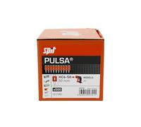 Chiodi ad alte prestazioni per acciaio, calcestruzzo duro e precompresso, confezionati con bombolette di gas, per chiodatrice Spit Pulsa 65 (HC6-50 da 50 mm)