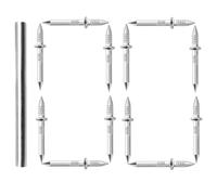 Chiodi battiscopa a doppio cappuccio - senza cuciture 100 pezzi, vite di sicurezza discreta con utensili a per battiscopa mobili cornici per foto sedie divani di casa decorazioni per la