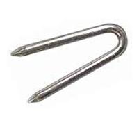 Chiodi Cambrette a U a doppia punta in ferro lucido cf. 1 Kg. (Misura n° 16x30 mm.)