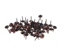 Chiodi for tappezzeria, puntine da disegno, decorative for mobili, 100 pezzi in ottone antico for, for, ferramenta, decorazioni, dropshipping(Red Bronze)