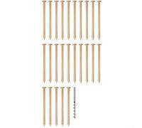 Chiodi in rame per la rimozione di ceppi d'albero, 8,9 cm (confezione da 15) e 10,2 cm (confezione da 20), uccidono alberi e radici indesiderati, ecologicamente (25 pezzi)