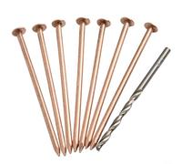 Chiodi in rame per rimozione ceppi di albero, 10,2 cm, design a punta per radice per uccidere (15 pezzi)