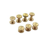 Chiodi metallici con testa Phillips, Viti di rilegatura in ottone con testa da 10 mm, lunghezza asta 4-10, confezione pezzi for artigianato in pelle(4mm)