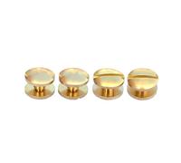 Chiodi metallici con testa Phillips, Viti for rilegatura di libri in ottone con cappucci ad arco piatto, dimensioni multiple, 10 pezzi(Arc 10pcs,8x10mm)