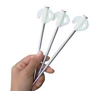 chiodi metallici da terra, 10 pezzi/8 pollici picchetti for tenda da esterno in acciaio fluorescente campeggio, sole