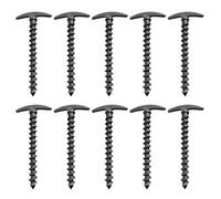 chiodi metallici da terra, 10 pezzi di picchetti for tende da campeggio all'aperto, chiodi terra, ancoraggio a vite, escursionismo, giardino, accessori(Black)