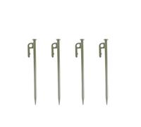 chiodi metallici da terra, 4 pezzi di chiodi da campeggio for esterni, ispessiti e allungati, fissi antivento, tenda spiaggia grande, in acciaio(Green,30cm)