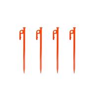 chiodi metallici da terra, 4 pezzi di chiodi da campeggio for esterni, ispessiti e allungati, fissi antivento, tenda spiaggia grande, in acciaio(Orange,25cm)