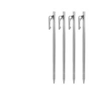 chiodi metallici da terra, 6 picchetti for tenda in lega di titanio impieghi gravosi, da campeggio all'aperto, chiodi robusti baldacchino, perni terra(20cm 4pcs)