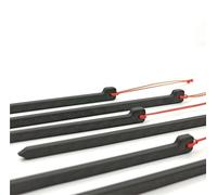 chiodi metallici da terra, [HODR] Picchetti for tenda in carbonio fibra di 12 cm 3,7 g Chiodi da zaino ultraleggeri Attrezzatura campeggio all'aperto Escursionismo(6pcs)
