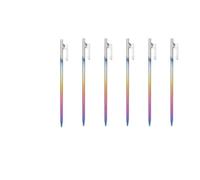 chiodi metallici da terra, Picchetti for tende da campeggio colorati in lega di titanio, chiodi Conapy, 6 pezzi, picchetti picnic all'aperto, resistenti(20cm 6pcs)