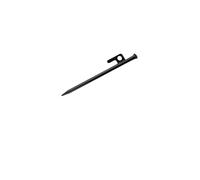 chiodi metallici da terra, Tenda da campeggio in acciaio al carbonio for esterni, con chiodo fisso, ispessito e allungato, tenda antivento, spiaggia grande(Black,25 cm)