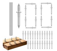 Chiodi per Battiscopa,100 pezzi viti invisibili senza cuciture - Chiodi a Scomparsa per Battiscopa con Attrezzo di Montaggio | per Ristrutturazioni Domestiche, Camera da, Garage,