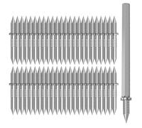 Chiodi Per Battiscopa A Doppia Estremità Senza Giunzioni - Chiodi Invisibili Per Battiscopa In Legno Massiccio | Installazione Nascosta Con Presa Esagonale, Acciaio Al Carbonio Zincato, Lunghezza 26 M