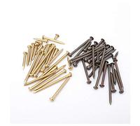 Chiodi per ferramenta, chiodi in acciaio per matto Chiodi in rame puro, forma a testa rotonda, decorazione for divani antichi, lavorazione del legno, 250 g-40 mm, bronzo(50mm Copper Bright)