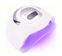 Chiodi per lampada UV da 380 W, 4 timer, display LCD, lampada UV, 81 perline per lampada, sensore auto, asciugatura rapida per tutte le lampade per unghie per manicure casa e salone