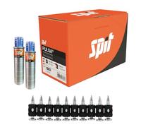 Chiodi per Sparachiodi Chiodatrice a Gas Pulsa 27P 40P 65 Alta Durezza Calcestruzzo Acciaio Guide Cartongesso (C6-20 (20mm), 1250 pz scatola)