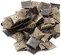 Chiodi per tappezzeria, 100 pezzi vintage tappezzeria, chiodi, viti e elementi di fissaggio chiodi chiodi etichette in metallo bronzo chiodi decorativi for mobili divano porta scarpe(21 * 21mm)