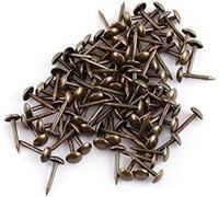 Chiodi per tappezzeria, 100 pezzi vintage tappezzeria, chiodi, viti e elementi di fissaggio chiodi chiodi etichette in metallo bronzo chiodi decorativi for mobili divano porta scarpe(6 * 14mm)