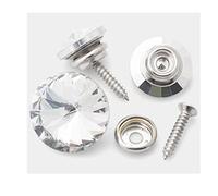 Chiodi per tappezzeria, 6pz Bottoni in strass 18MM 20MM 22MM 25MM 30MM Bottoni in cristallo con strass for abbigliamento Divano Artigianato Accessori for cucire-Bianco,18mm(C 6pcs)