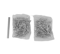 Chiodi senza saldatura per battiscopa a doppia testa 100 pezzi Chiodi per battiscopa in ferro a doppia estremità con tubo a manicotto per un fissaggio sicuro e una facile