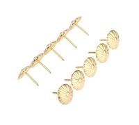 Chiodini per tappezzeria Testa piatta Mobili, Chiodi for tappezzeria, puntine decorative, confezione da 10, bronzo antico/oro, 19x20 mm