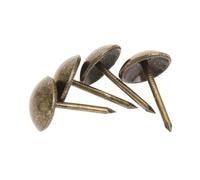Chiodini per tappezzeria Testa piatta Mobili, Confezione da 100 chiodi for tappezzeria vintage, borchie, 11 mm x 17 mm, ferro multicolore(Brown)