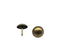 Chiodini per tappezzeria Testa piatta Mobili, Confezione da 50 chiodi for tappezzeria in custodia multicolore(Brown)