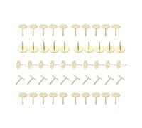 Chiodini per tappezzeria Testa piatta Mobili, Confezione da 50 chiodi for tappezzeria in metallo color bronzo antico dorato for mobili 15x19 mm(2)