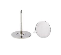 Chiodini Tappezzeria 19mmx25mm a testa piatta chiodi mobili Argentato 100 pz