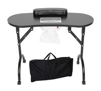 Chiodo della stazione del tavolo per manicure con collettore di polveri elettrico, scrivania per tecnico di bellezza per unghie laminata in mdf pieghevole, per il lavoro del salone spa tecni