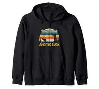 Chiodo Il Look E Il Buck Caccia Ragazza Cacciatrice Vintage Felpa con Cappuccio
