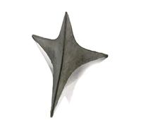 Chiodo triangolare da 2,5 cm, chiodo non invertito, chiodo antifurto, chiodo professionale pneumatico, chiodo pneumatico pavimento, chiodo freno di emergenza, piccolo e portatile (15 pezzi)